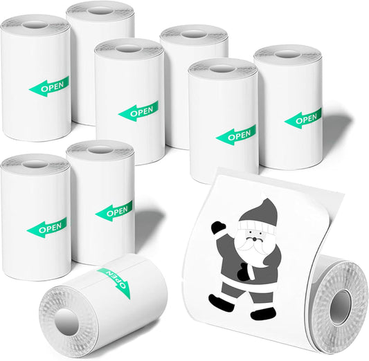 Mini Thermal Printer Sticker Paper - 5 Rolls