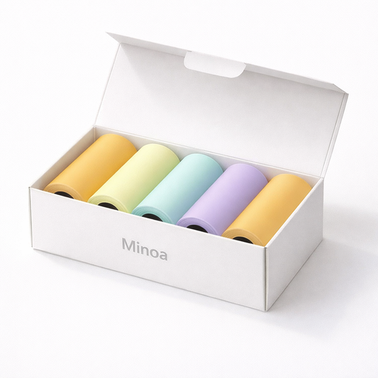 Mini Thermal Color Sticker Paper Roll