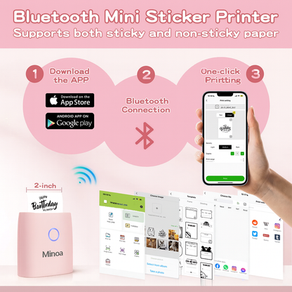 Minoa Mini - Bluetooth Thermal Printer